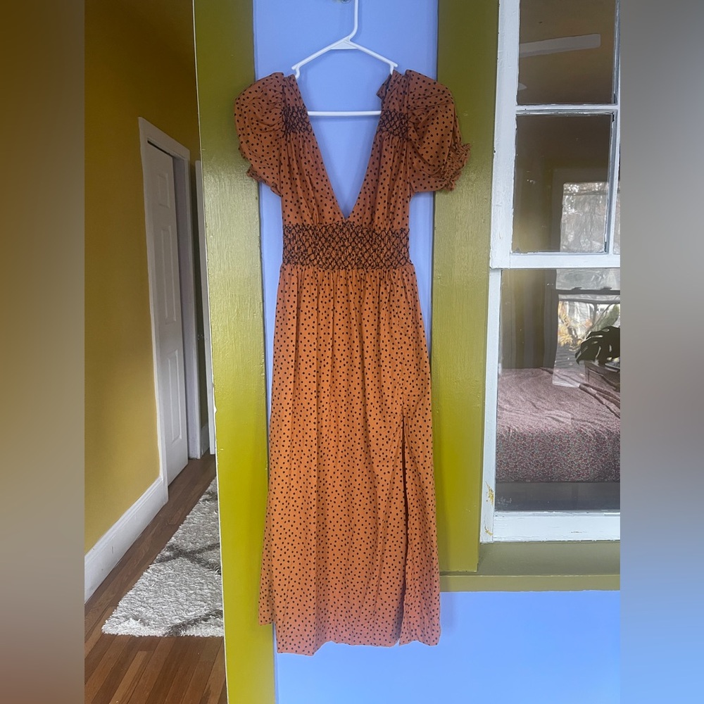 Open back maxi dress